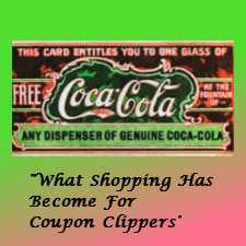 What shopping has become for coupon clippers