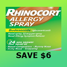 Printable $6 discount coupon for rhinocort
