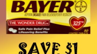 Bayer Aspirin Printable Discount Coupon