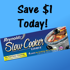 Reynolds slow cooker liners for easy clean ups